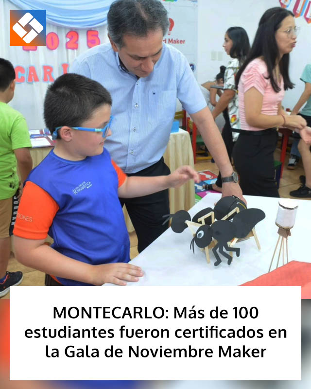 MONTECARLO: Más de 100 estudiantes fueron certificados en la Gala de Noviembre Maker