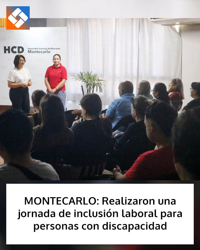 MONTECARLO: Realizaron una jornada de inclusión laboral para personas con discapacidad