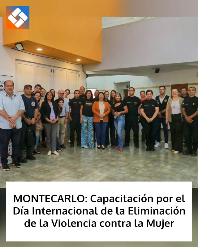 MONTECARLO: Capacitación por el Día Internacional de la Eliminación de la Violencia contra la Mujer