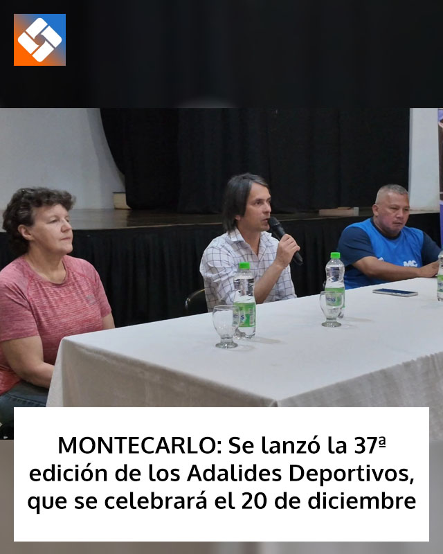 MONTECARLO: Se lanzó la 37ª edición de los Adalides Deportivos, que se celebrará el 20 de diciembre