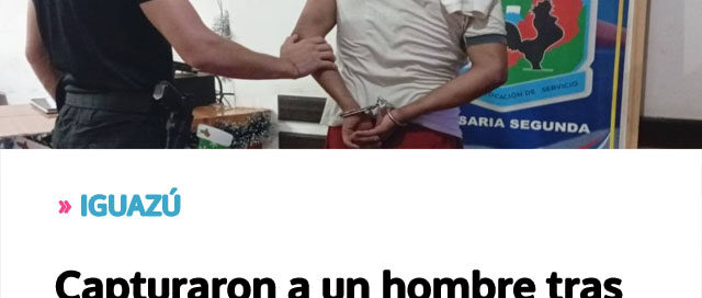 IGUAZÚ: Capturaron a un hombre tras robar una notebook y ser identificado por cámaras de seguridad
