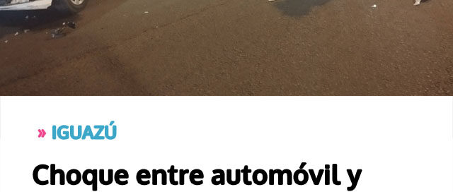 Choque entre automóvil y motocicleta generó fuerte operativo de asistencia en zona cercana a la Aduana