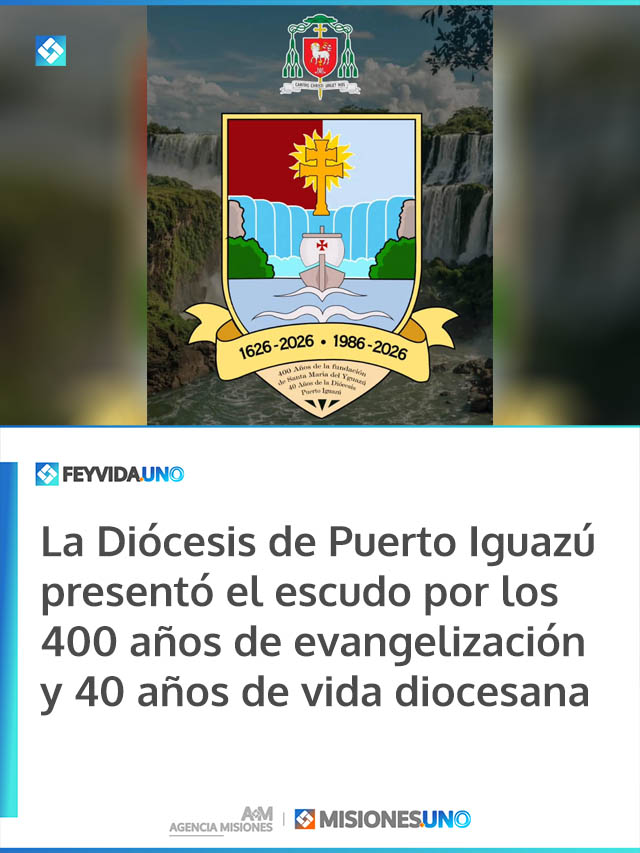 La Diócesis de Puerto Iguazú presentó el escudo por los 400 años de evangelización y 40 años de vida diocesana