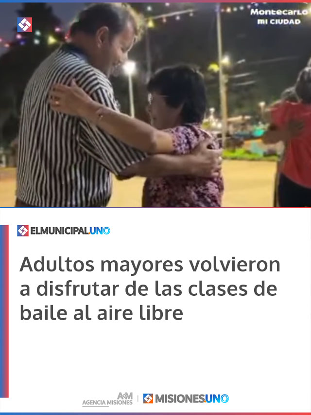Adultos mayores volvieron a disfrutar de las clases de baile al aire libre
