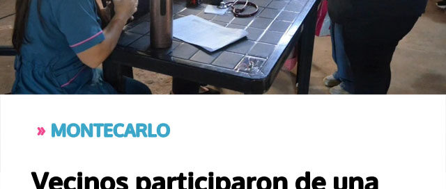 Vecinos participaron de una nueva jornada de “Más Salud en tu Barrio” con múltiples servicios comunitarios