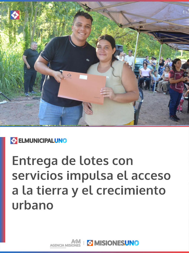 Entrega de lotes con servicios impulsa el acceso a la tierra y el crecimiento urbano