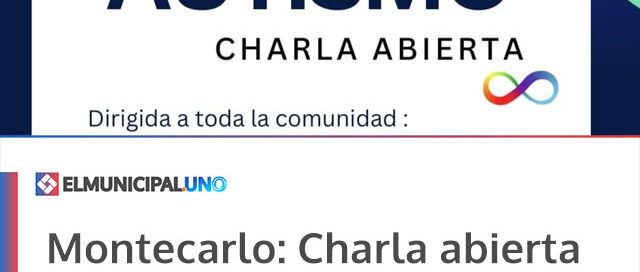 Montecarlo: Charla abierta sobre autismo: un espacio para comprender, respetar e incluir