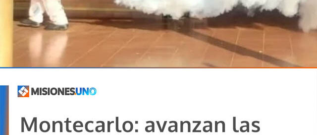 Montecarlo: avanzan las tareas de fumigación en escuelas antes del inicio de clases