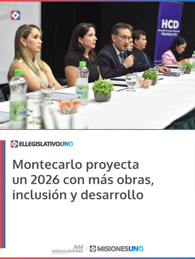 Montecarlo proyecta un 2026 con más obras, inclusión y desarrollo