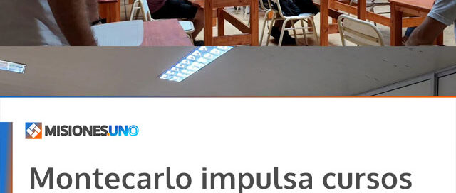 Montecarlo impulsa cursos de oficios y comenzó el taller de carpintería en aluminio y vidrios