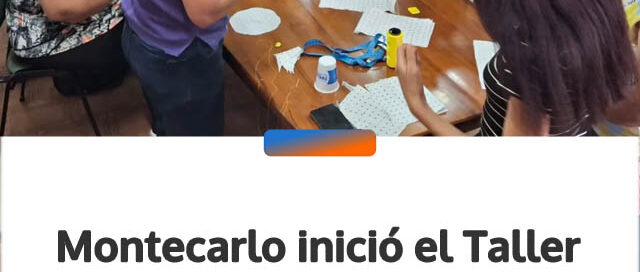 Montecarlo inició el Taller de Corte y Confección y amplía su oferta de capacitación en oficios