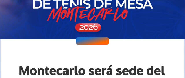 Montecarlo será sede del 2° Gran Slam Misionero de Tenis de Mesa 2026