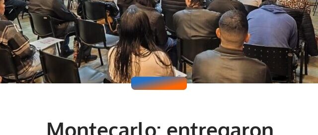 Montecarlo: entregaron nuevas herramientas para fortalecer emprendimientos locales